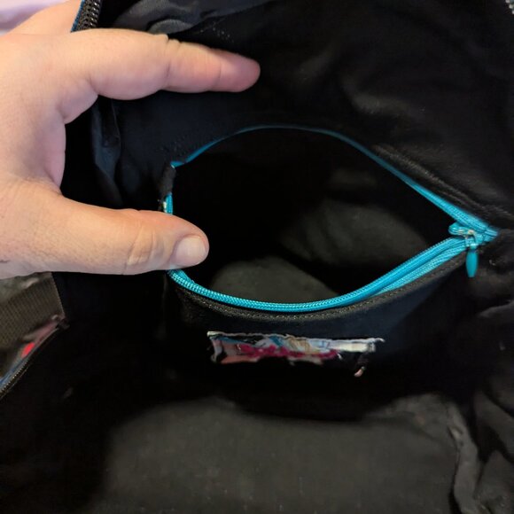 Upcycled Velvet Hawaiian Mini Backpack